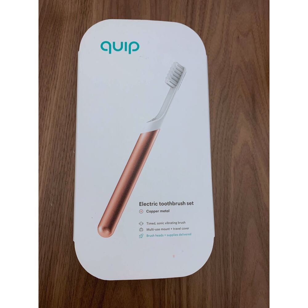 New Copper Quip Electric Toothbrush & Toothpaste Bundle